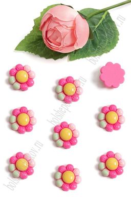 Кабошон "Цветочек" (50 шт) SF-5701, мультиколор №5