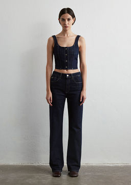 Victoria Gold Premium Koyu Rinse Jean Pantolon - Mavi фото 3
