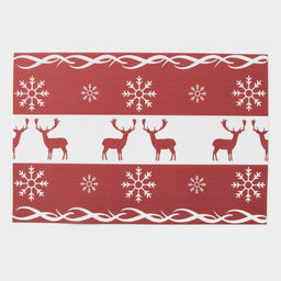 Салфетки сервировочные на стол Доляна «Новый Год», 4 шт., 45×30 см, красные