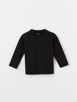 Bisiklet Yaka Uzun Kollu Basic Erkek ?ocuk Ti??rt