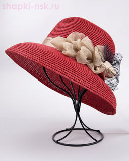 Ш55 роза Шляпа женская (56-58)