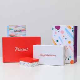 Набор коробок подарочных 15 в 1 Поздравляю!, 12 х 7 х 4 см - 46,6 х 35,2 х 17.5 см - Дарите счастье фото 3