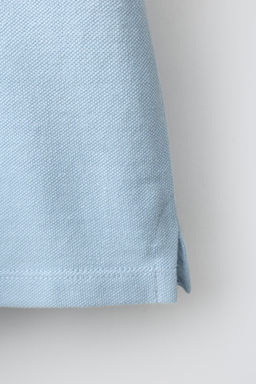 POLO B?SICO PIQU? / Azul pastel - Zara фото 4