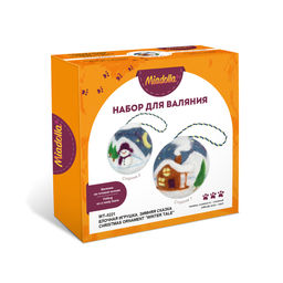 Miadolla WT-0221 Елочная игрушка Зимняя сказка набор для валяния