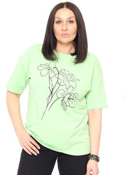 CRB wear / CSMW 60350-36 Футболка женская,лайм/Ex.Cherubino