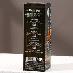 Гель для душа виски 100% мужчина, 250 мл, аромат древесных и пряных нот, HARD LINE