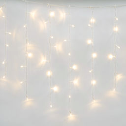 ULD-B20007-480/DTA/RC WARM WHITE IP44 Бахрома светодиодная, 20м. С пультом. 480 светодиодов. Теплый белый свет. Провод прозрачный. ТМ Uniel - Volpe фото 2