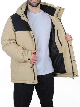 6966 BEIGE Куртка мужская зимняя (200 гр. холлофайбер)