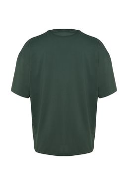 Yesil Oversize/Genis Kesim Yaz? Bask?l? T-Shirt TMNSS23TS00113 - Trendyolmilla фото 8