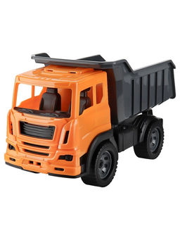 Самосвал "Мирослав" 40см, оранжевая кабина, серый кузов (И-0805) в пакете