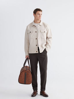 Regular Fit Ka?e Erkek G?mlek Ceket