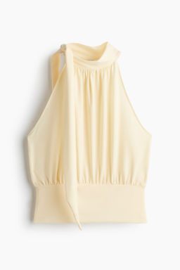 Top de crep? con cuello fular - H&m фото 2