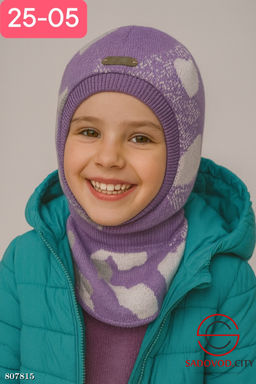 шапка на синтепоне для девочки