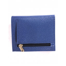 Портмоне женское Croco-ПР-905 натуральная кожа 2 отд, 8 карм, васильковый флотер (105) 265056  фото 2