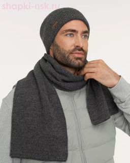 LS 136 PE 136 Комплект мужской флис (колпак+шарф) (57-59)
