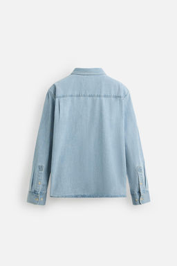 REGULAR FIT DENIM SHIRT - Zara фото 15