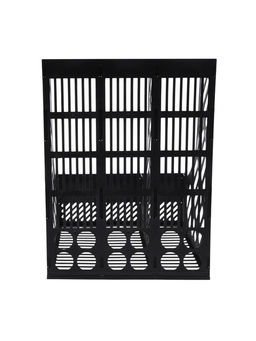 Лоток вертикальный, 3-х секционный, разборный, чёрный