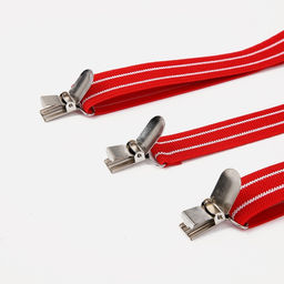Подтяжки взрослые, ширина 2,5 см, цвет красный/белый - Simaland фото 5