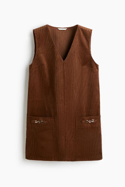 Vestido recto de pana
