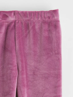 Beli Lastikli Kadife K?z ?ocuk Tayt