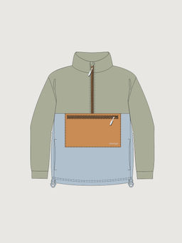 Кофта 4т41326 оливковый/лед