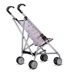 Коляская кукольная трость, металлическая, принт кошки