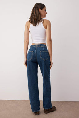 TRENDYOLMILLA Tas Cep Detayl? Yuksek Bel Wide Leg Jeans TWOAW22JE0595  фото 16