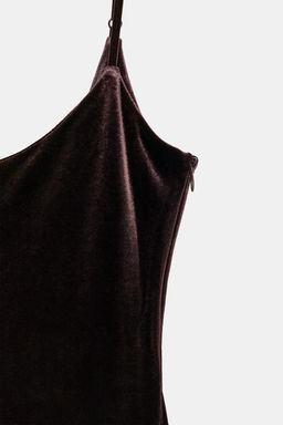 LONG VELVET DRESS - Zara фото 9