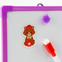 Магнитная маркерная доска на новый год Я учусь рисовать. Зимние рисунки