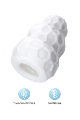 Мастурбатор A-Toys Flaff, TPE, белый, 8см, 2,9 см - Toyfa фото 14