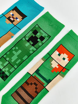 Minecraft Erkek ?ocuk Soket ?orap 5li