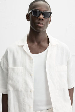 100% LINEN SHIRT - Zara фото 6