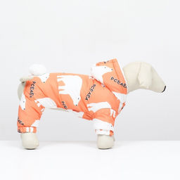 Комбинезон Стиляга, размер S (ДС 25 см, ОШ 29 см, ОГ 40 см) белый/оранжевый - Simaland фото 2