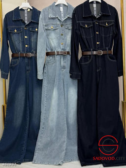 Джинсовый комбинезон женский - Bruno фото 4