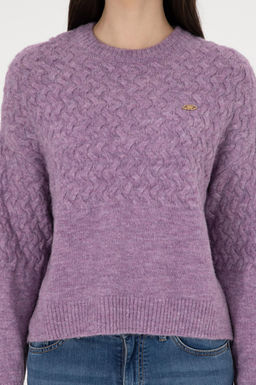 Женский свитер фиолетового меланжа Неожиданная скидка в корзине - U.s. polo assn фото 6