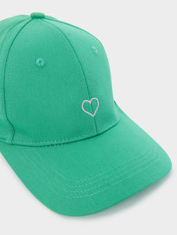 Бейсболка женская зеленая с вышивкой - Mark formelle фото 13