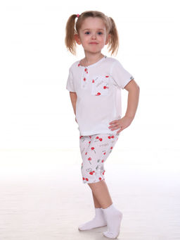 №170 Пижама детская (Вишня_белый) - Итос-плюс фото 2