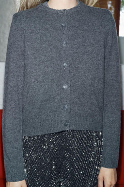 100% WOOL BASIC CARDIGAN - Zara фото 15
