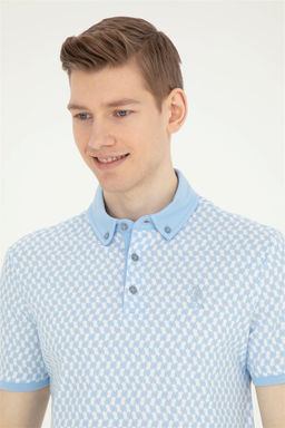 Мужская голубая футболка - U.s. polo assn фото 2