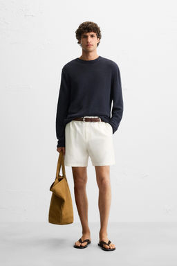 LINEN-COTTON SWEATER