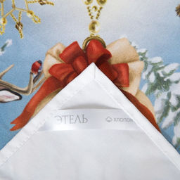 Набор новогодний Christmas time: скатерть 150×220 см +/-3 см с ГМВО, салфетка 40×40 см-12 шт., 100% хлопок