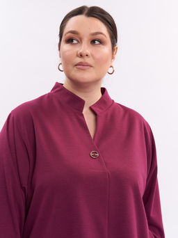 Блузка из плотного трикотажа BL08606RED31