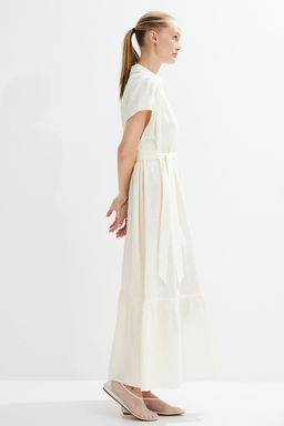 Vestido oversize con cinturon de anudar - H&m фото 3
