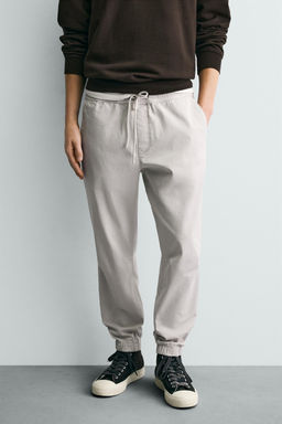 PANTAL?N CINTURA JOGGER SLIM FIT / Gris claro - Zara фото 2