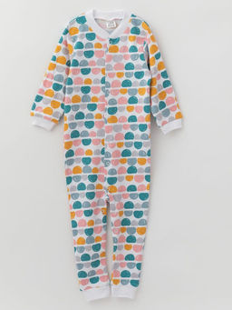 Комбинезон хлопковый без следа, цвет/камни - Lesi kids фото 4