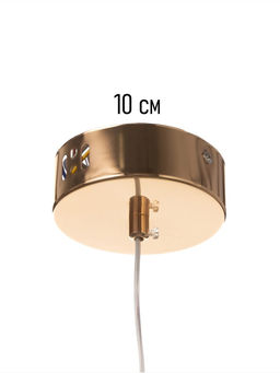 Люстра потолочная BayerLux Therese, 14 Вт, LED, 4000-6000К, золото, 35×13×13 см