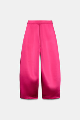 SATIN BALLOON TROUSERS