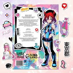 Альбом наклеек Обклей всё классными стикерами!, Аниме - Буква-ленд фото 4