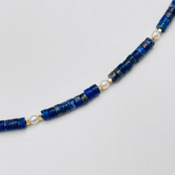 Чокер из Лазурита и Жемчуга - Радуга самоцветов фото 3