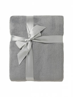 Плед плюшевый 150x200 светло-серый - Denastia фото 3